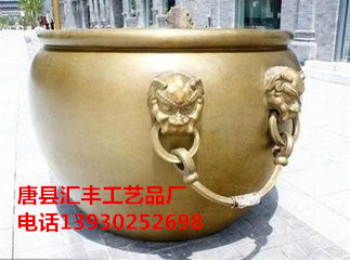 铜大缸,铜大缸雕塑厂家,来图制作青铜大缸