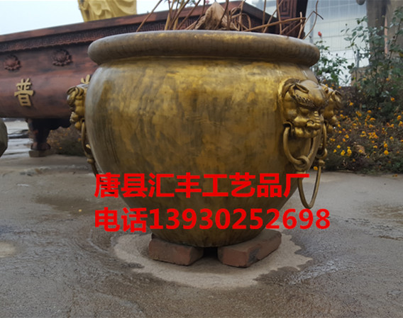 青铜缸_1.4米铜雕缸