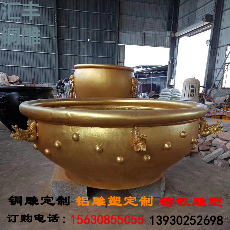 河北汇丰厂家铸造铜大缸、故宫铜大缸