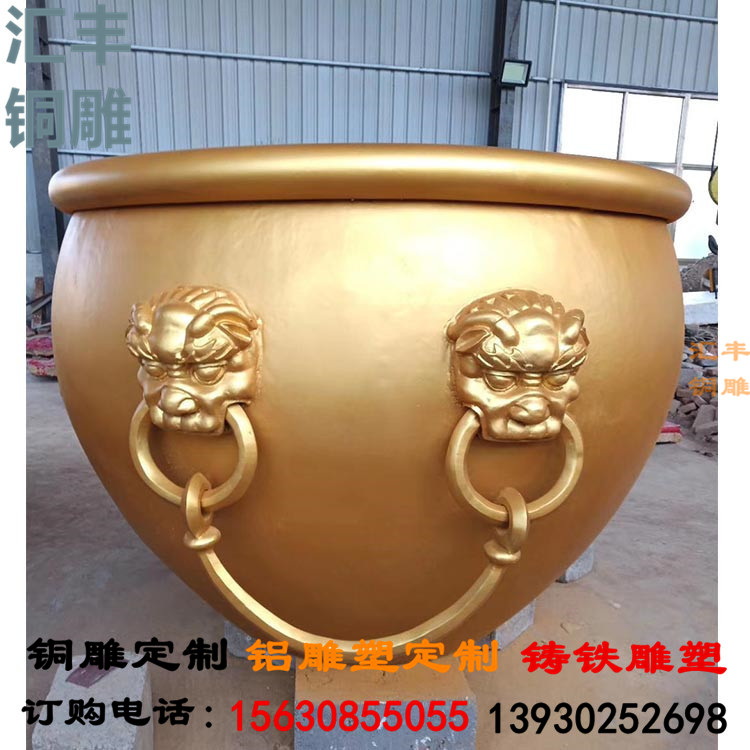 铜缸雕塑 纯铜铜缸铸造厂