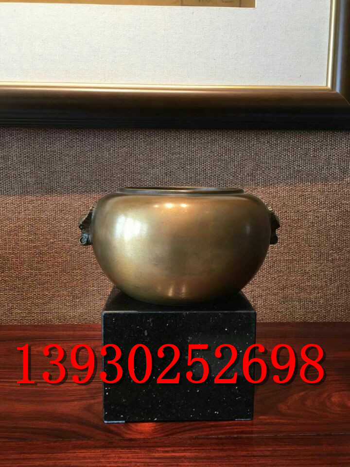 铜大缸造价 铜大缸摆件 铜雕大缸 庭院铜缸